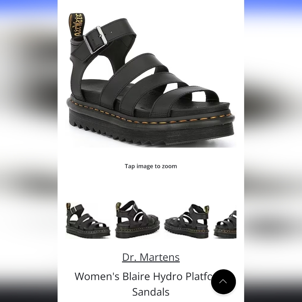 Dr. Martens Blaire Hydro Platform Sandals. View 2